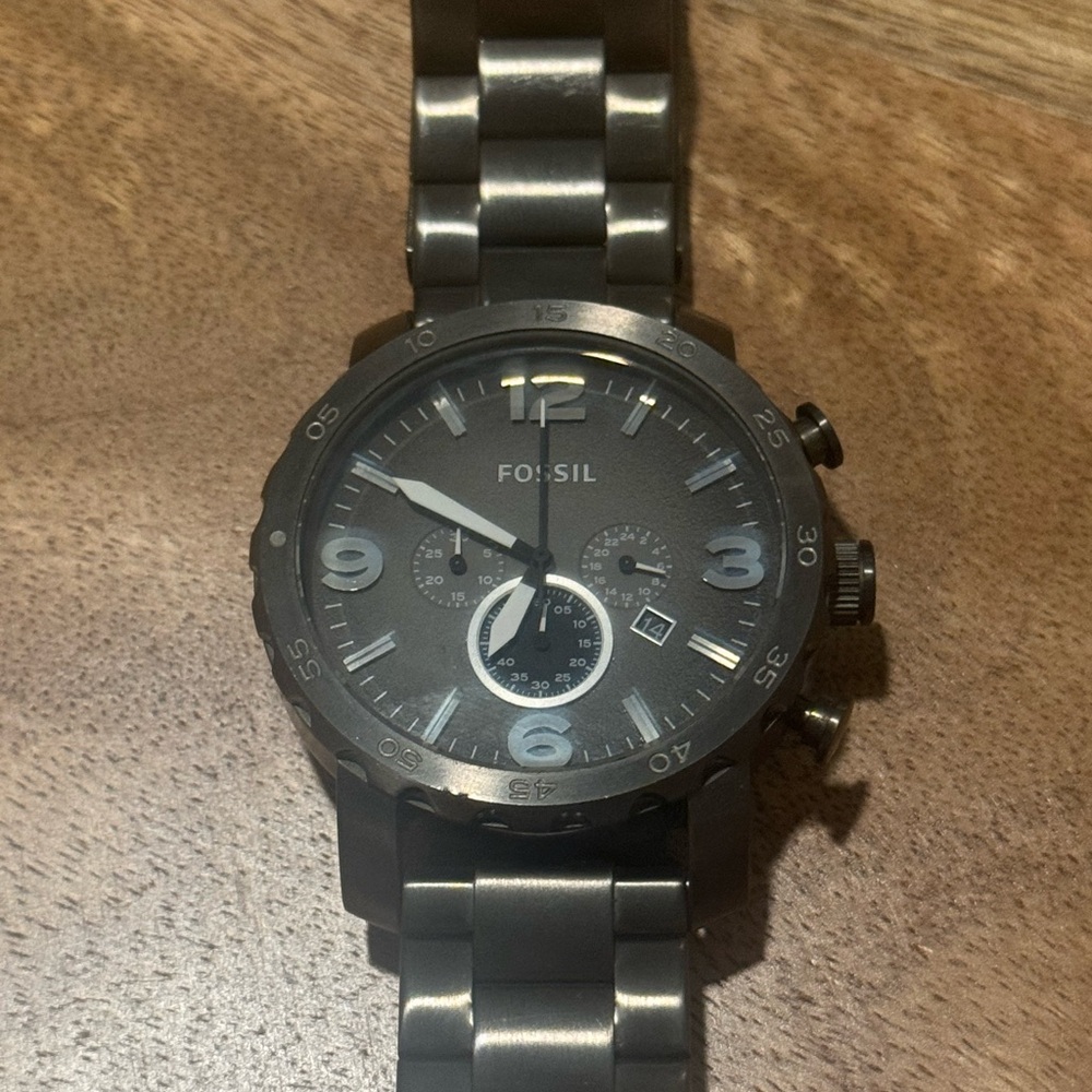 Fossil gunmetal men’s Chronograph Watch